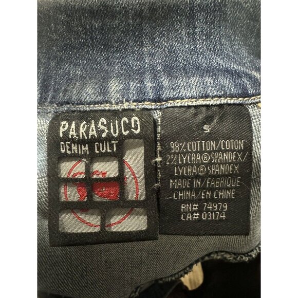 Vintage, Rare Parasuco Denim Cult Jean Jacket Size Small - Picture 12 of 12